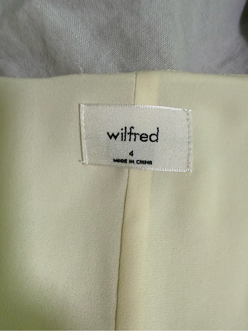 Wilfred Crepe Button-Front Mini Dress - Picture 4 of 4